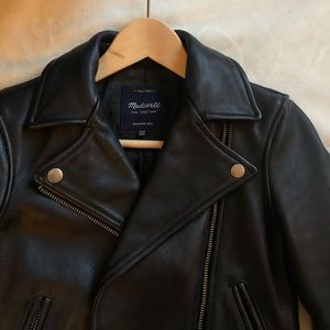 Madewell Ultimate Leather Motorcycle Jacket XXS